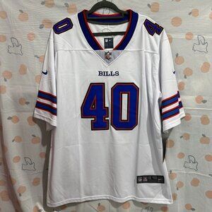 Buffalo Bills Von Miller 40 Nike Men's White NFL Player Game Jersey